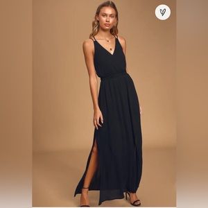 Black dress long XS